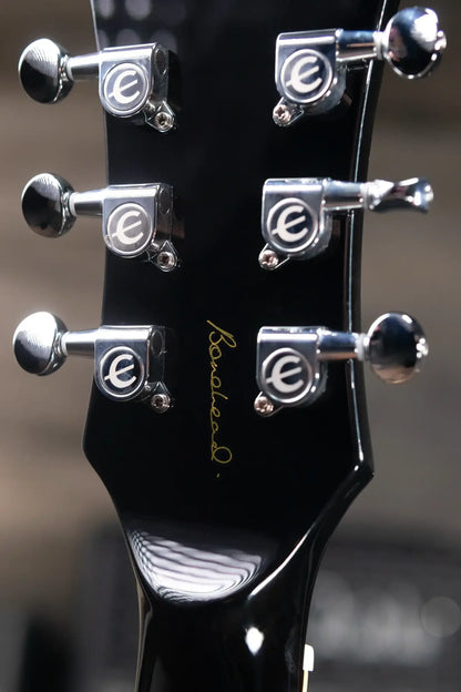 Epiphone Bonehead Signature Riviera Semi-Hollow Electric Guitar - Dark Tobacco Sunburst with Hardshell Case