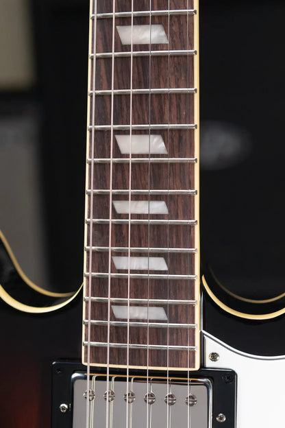 Epiphone Bonehead Signature Riviera Semi-Hollow Electric Guitar - Dark Tobacco Sunburst with Hardshell Case