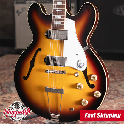 Epiphone Casino Hollowbody Electric Guitar - Vintage Sunburst with Gig Bag