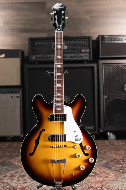 Epiphone Casino Hollowbody Electric Guitar - Vintage Sunburst with Gig Bag