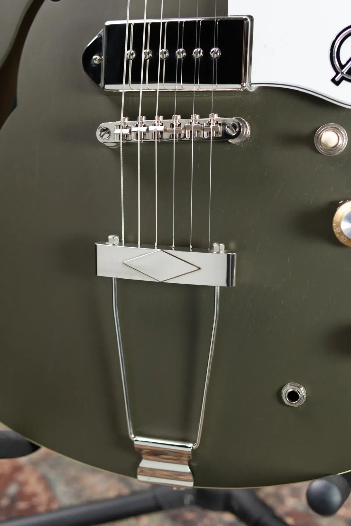 Epiphone Casino Worn Electric Guitar - Olive Drab with Gig Bag - Used