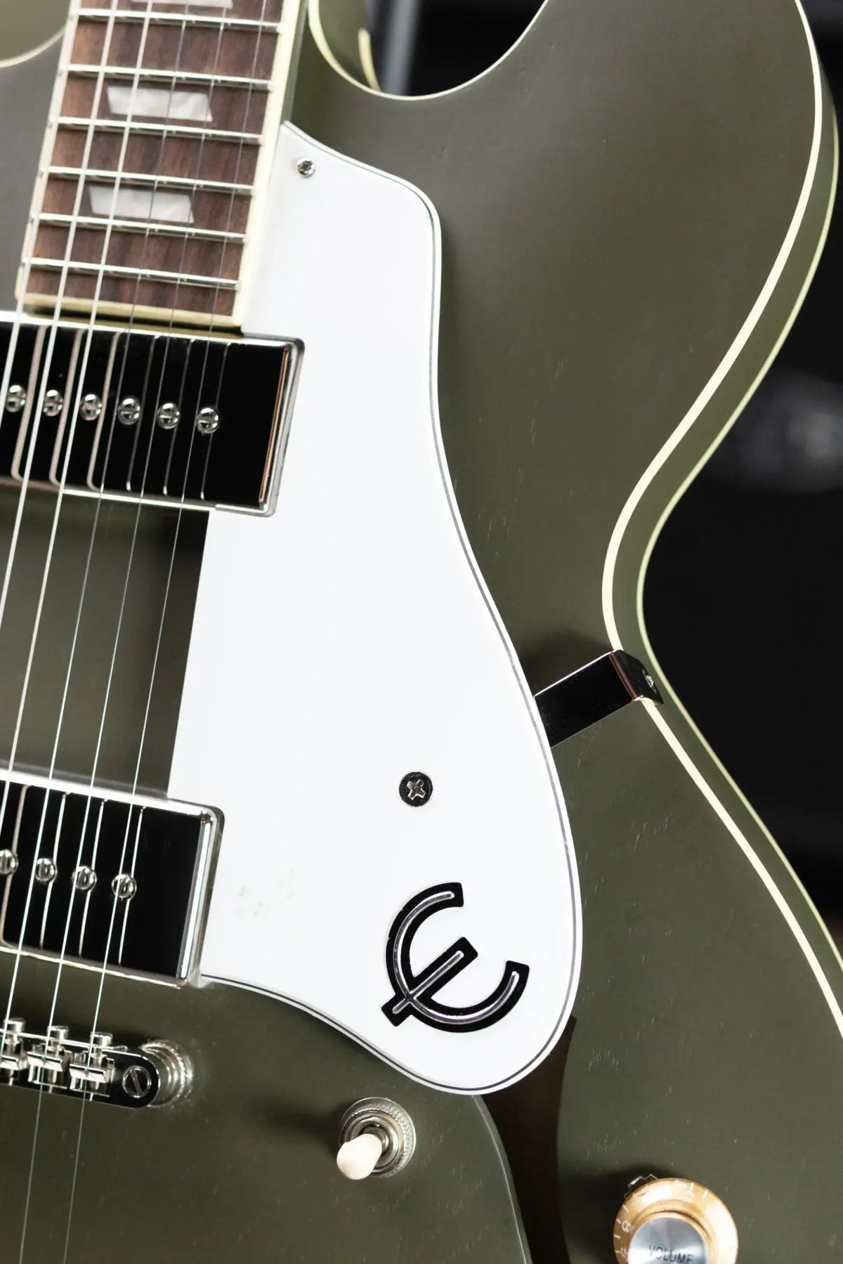 Epiphone Casino Worn Electric Guitar - Olive Drab with Gig Bag - Used