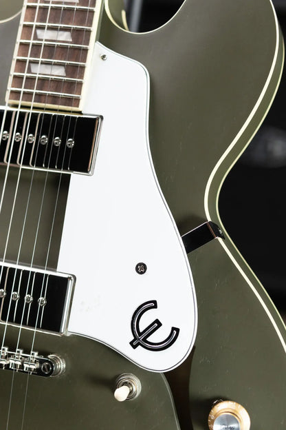 Epiphone Casino Worn Electric Guitar - Olive Drab with Gig Bag - Used