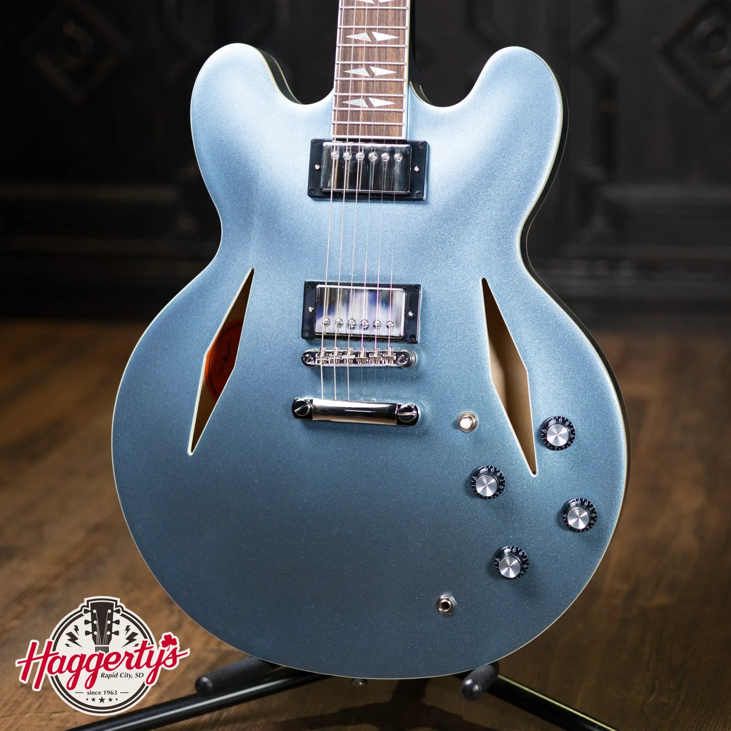 Epiphone Dave Grohl DG-335 - Pelham Blue with Hardshell Case - Floor Model