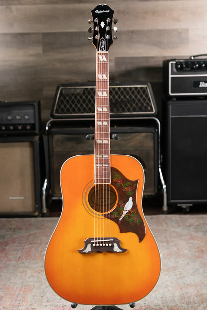 Epiphone Dove Studio Solid Top Acoustic/Electric Guitar - Violinburst