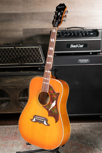 Epiphone Dove Studio Solid Top Acoustic/Electric Guitar - Violinburst