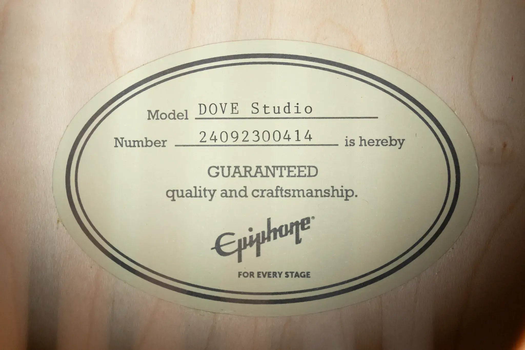 Epiphone Dove Studio Solid Top Acoustic/Electric Guitar - Violinburst