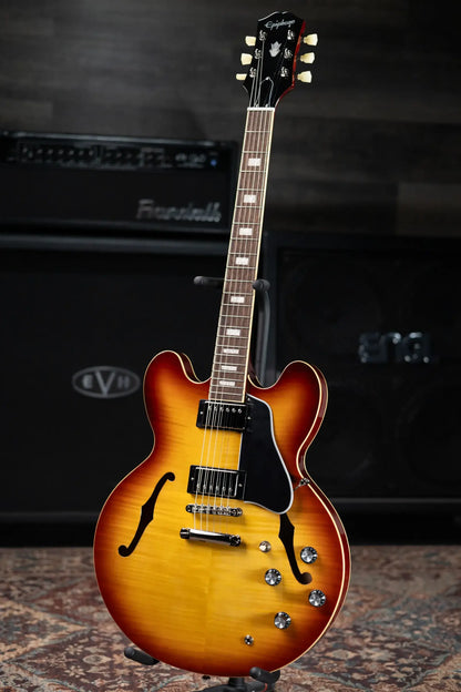 Epiphone ES-335 Figured Semi-Hollow Electric Guitar - Raspberry Tea Burst