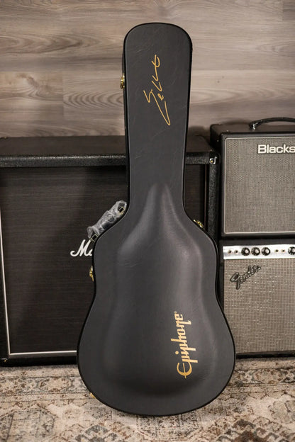 Epiphone Eric Church Signature Hummingbird Dark Studio Acoustic/Electric Guitar - Cobra Burst with Hardshell Case