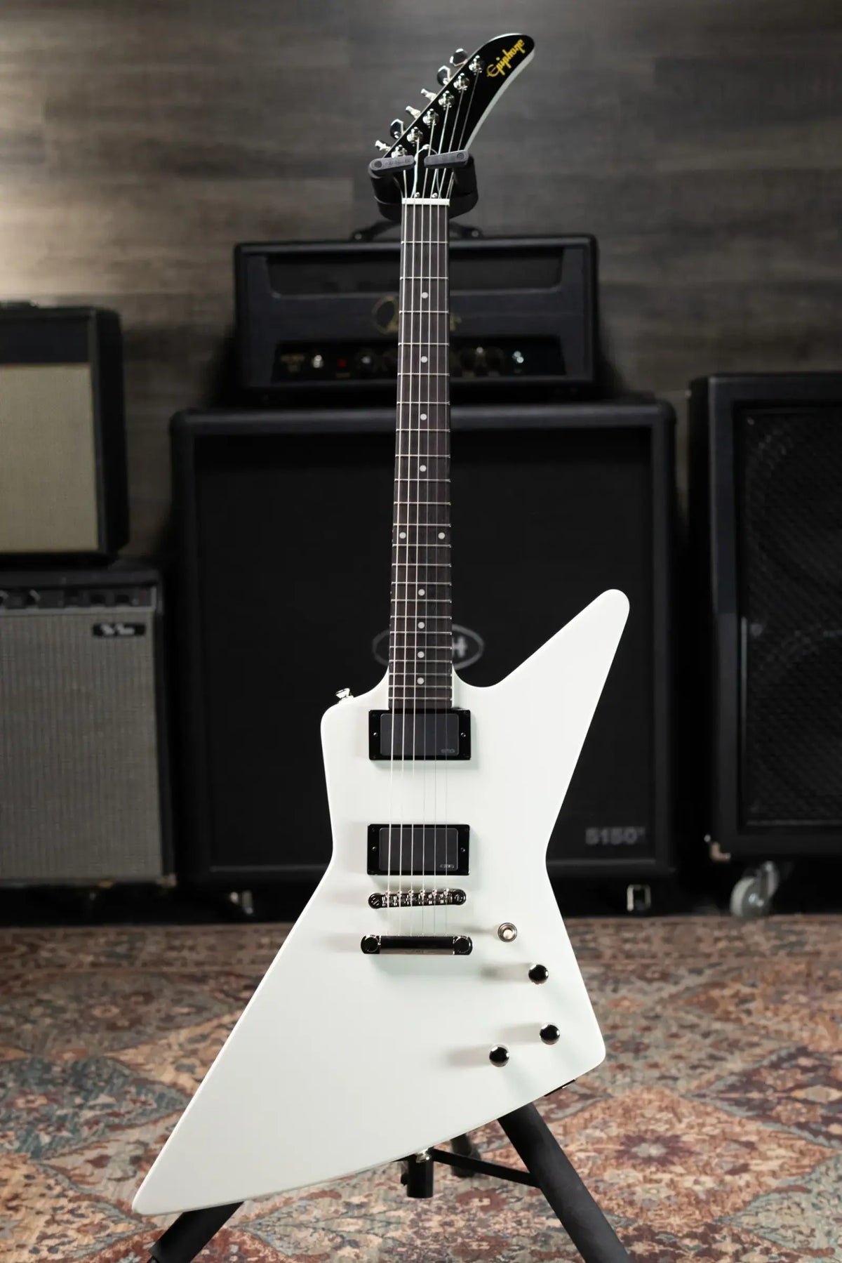 Epiphone Explorer '80s EMG Electric Guitar - Classic White