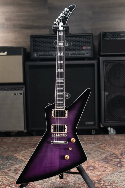 Epiphone Extura Prophecy Electric Guitar Purple Tiger Burst with Hardshell Case - Used