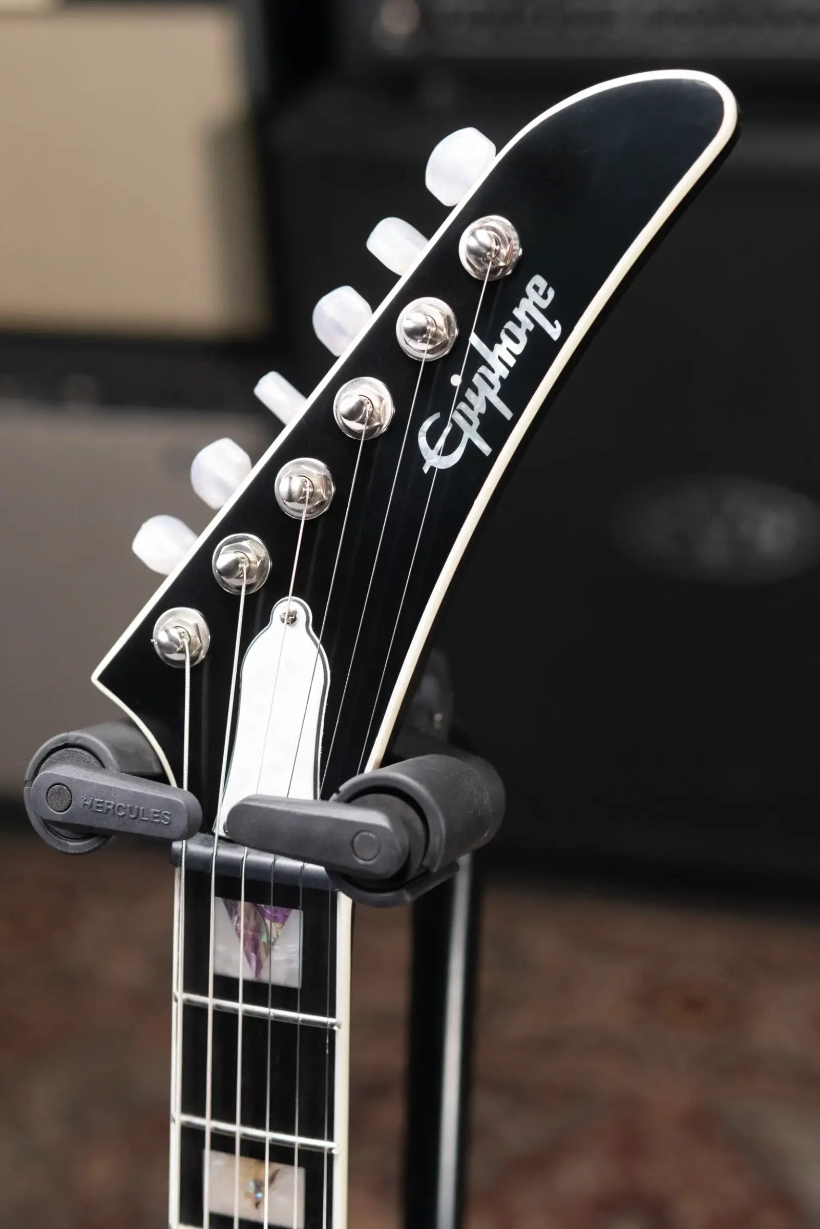 Epiphone Extura Prophecy Electric Guitar Purple Tiger Burst with Hardshell Case - Used