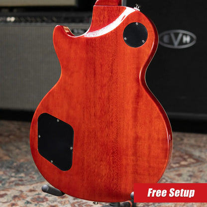 Epiphone Futura Les Paul Custom AAAA Figured Electric Guitar - Rally Red with Gig Bag