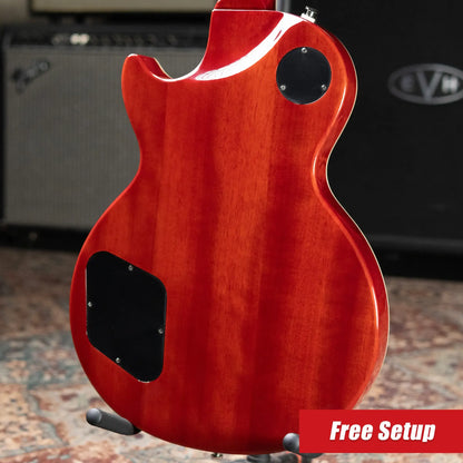 Epiphone Futura Les Paul Custom AAAA Figured Electric Guitar - Rally Red with Gig Bag