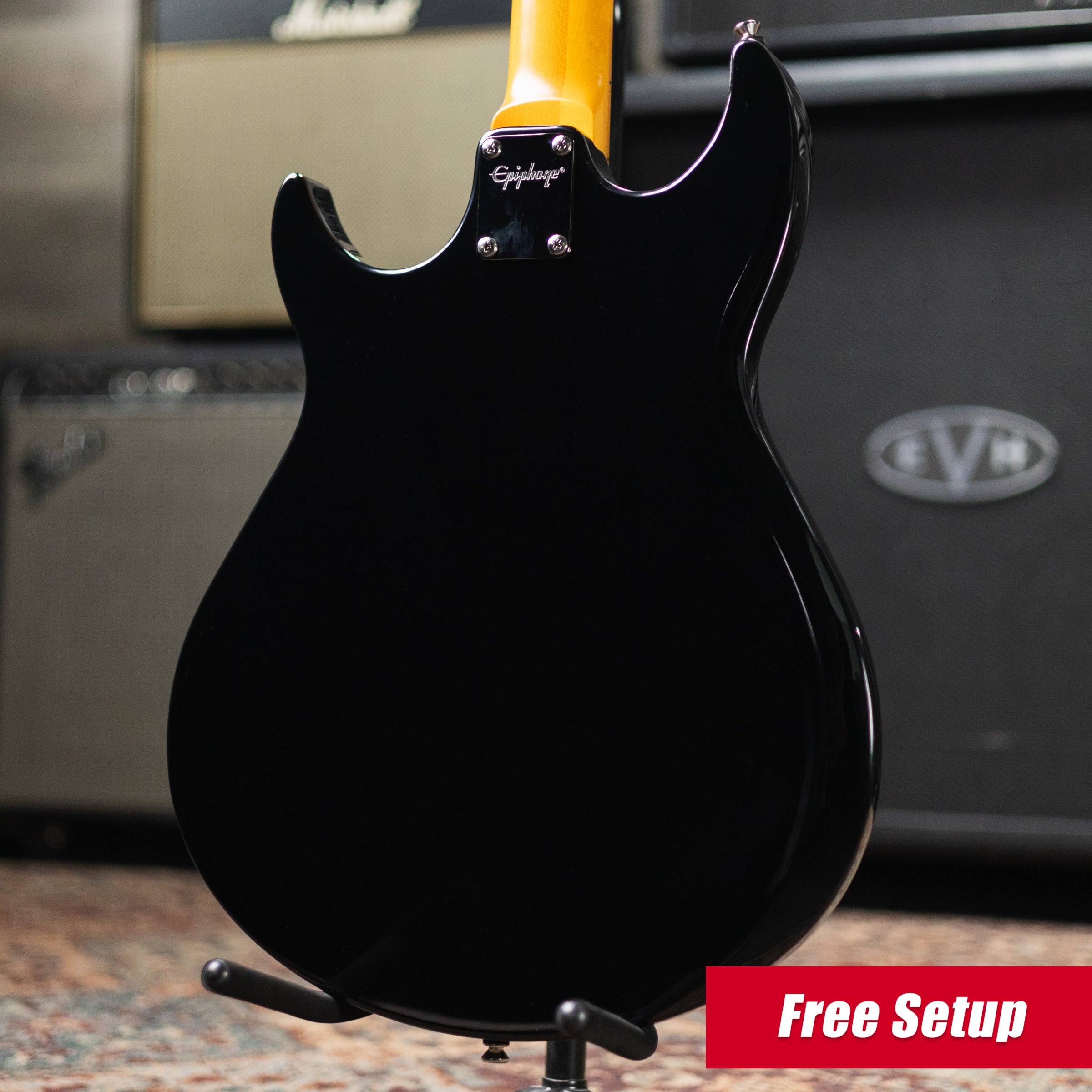 Epiphone Grabber Bass - Ebony with Gig Bag