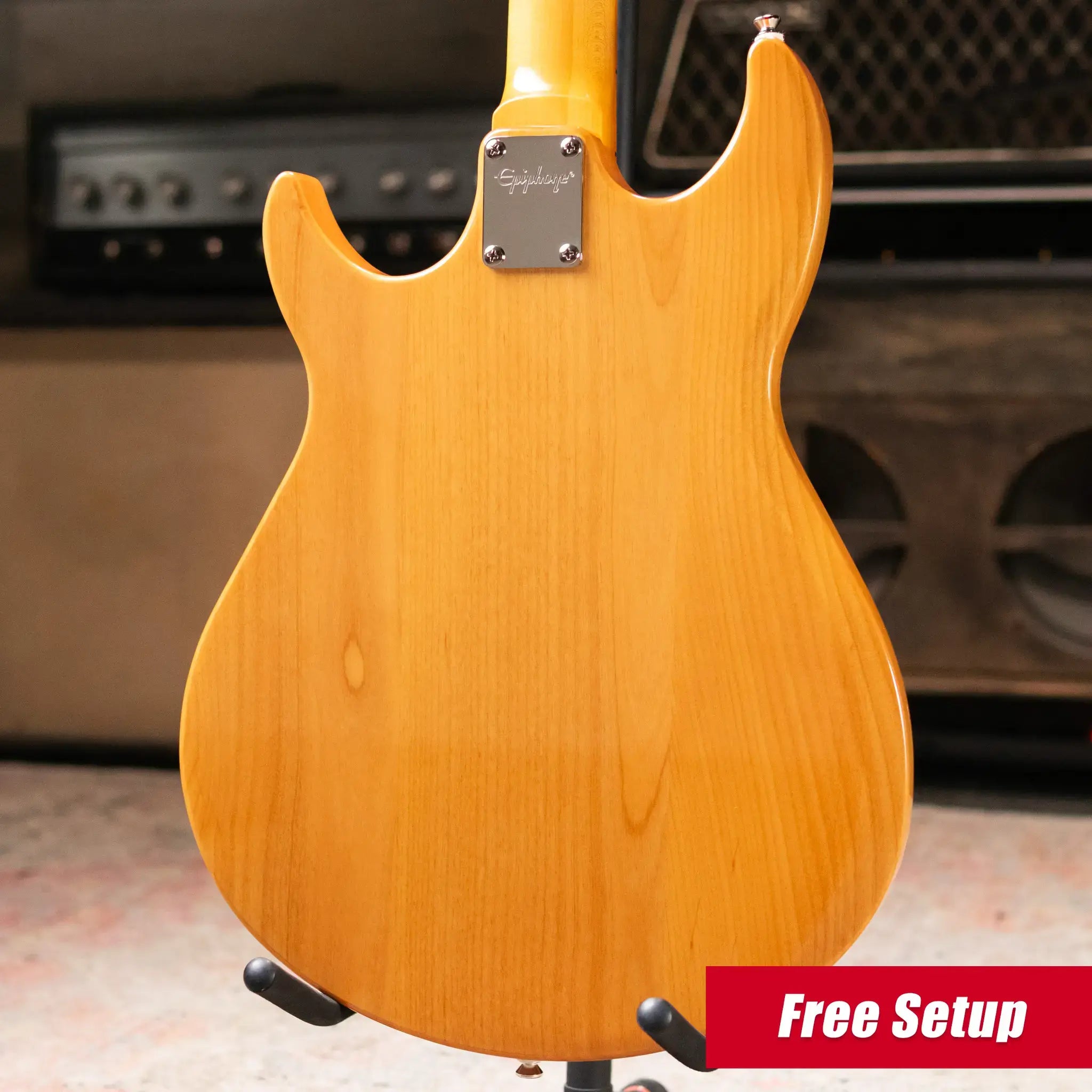 Epiphone Grabber Bass - Natural with Gig Bag