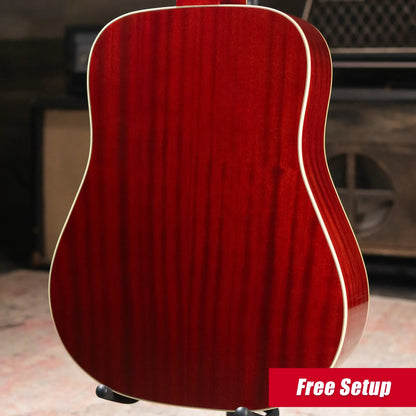 Epiphone Hummingbird 12-String All Solid Acoustic/Electric Guitar - Aged Cherry Sunburst Gloss