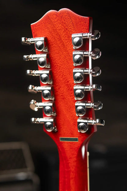 Epiphone Hummingbird 12-String All Solid Acoustic/Electric Guitar - Aged Cherry Sunburst Gloss