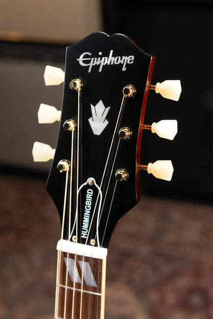Epiphone Hummingbird Dreadnought Acoustic/Electric Guitar - Aged Natural Antique Gloss
