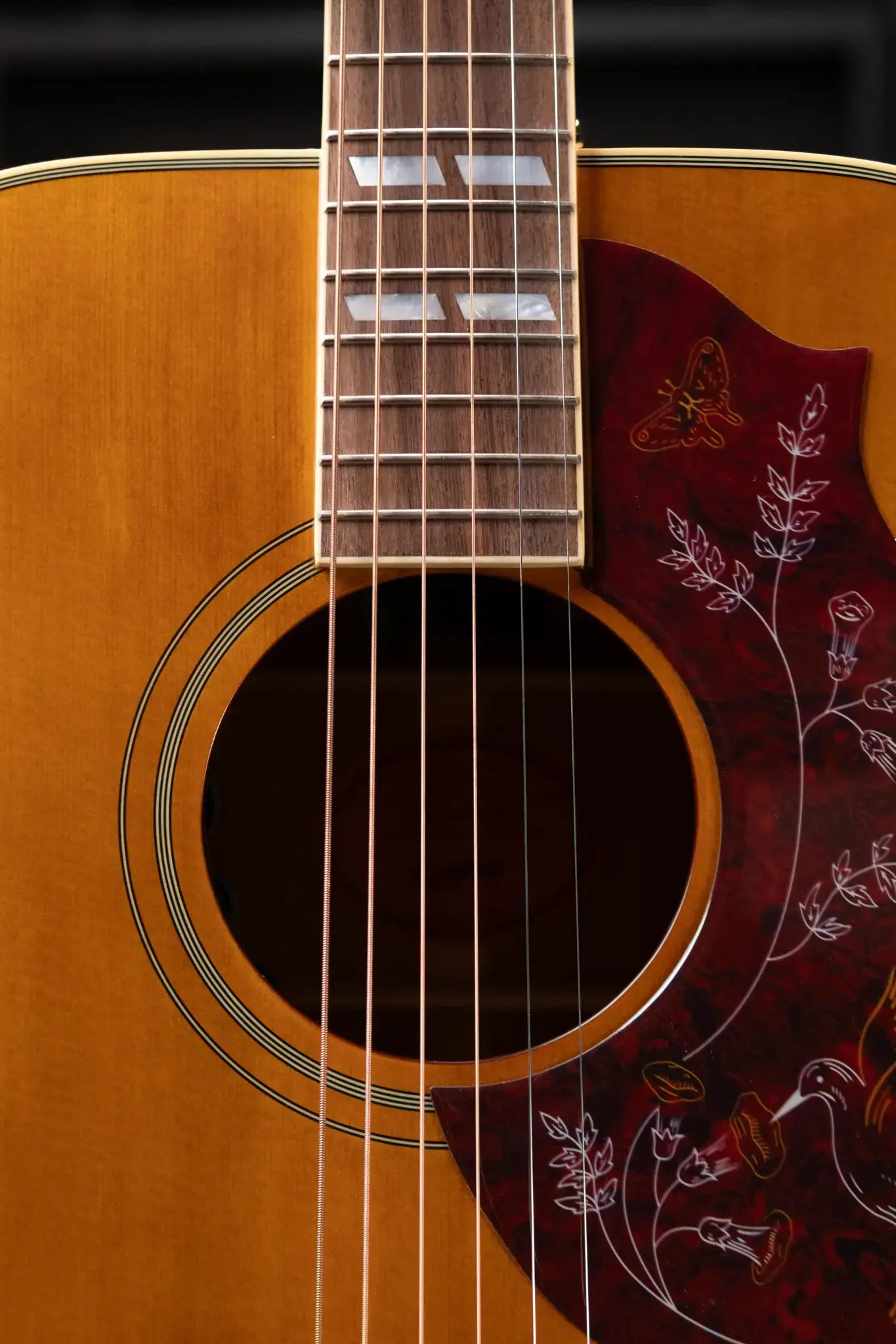 Epiphone Hummingbird Dreadnought Acoustic/Electric Guitar - Aged Natural Antique Gloss