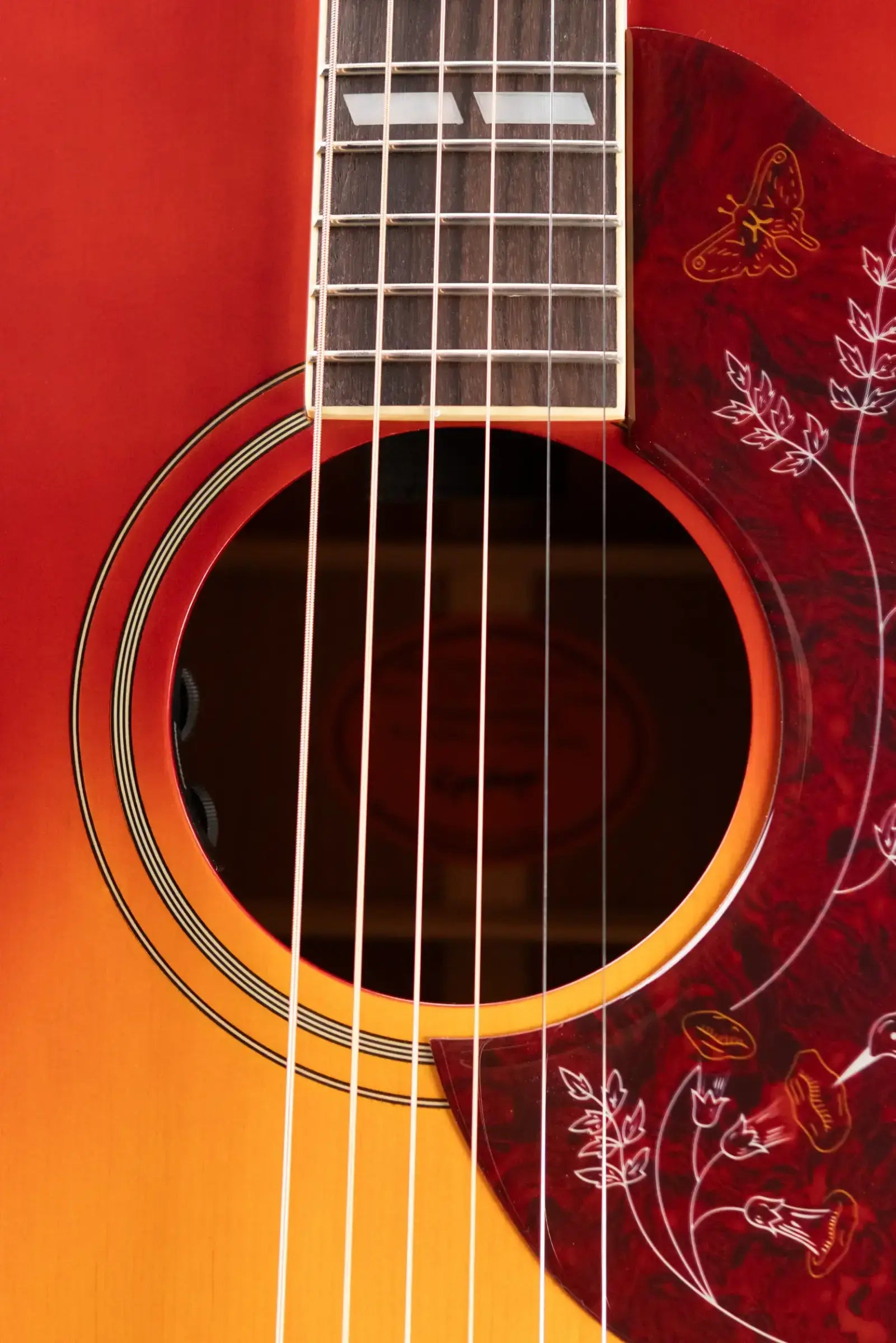 Epiphone Hummingbird Standard Acoustic/Electric Guitar - Cherry Sunburst