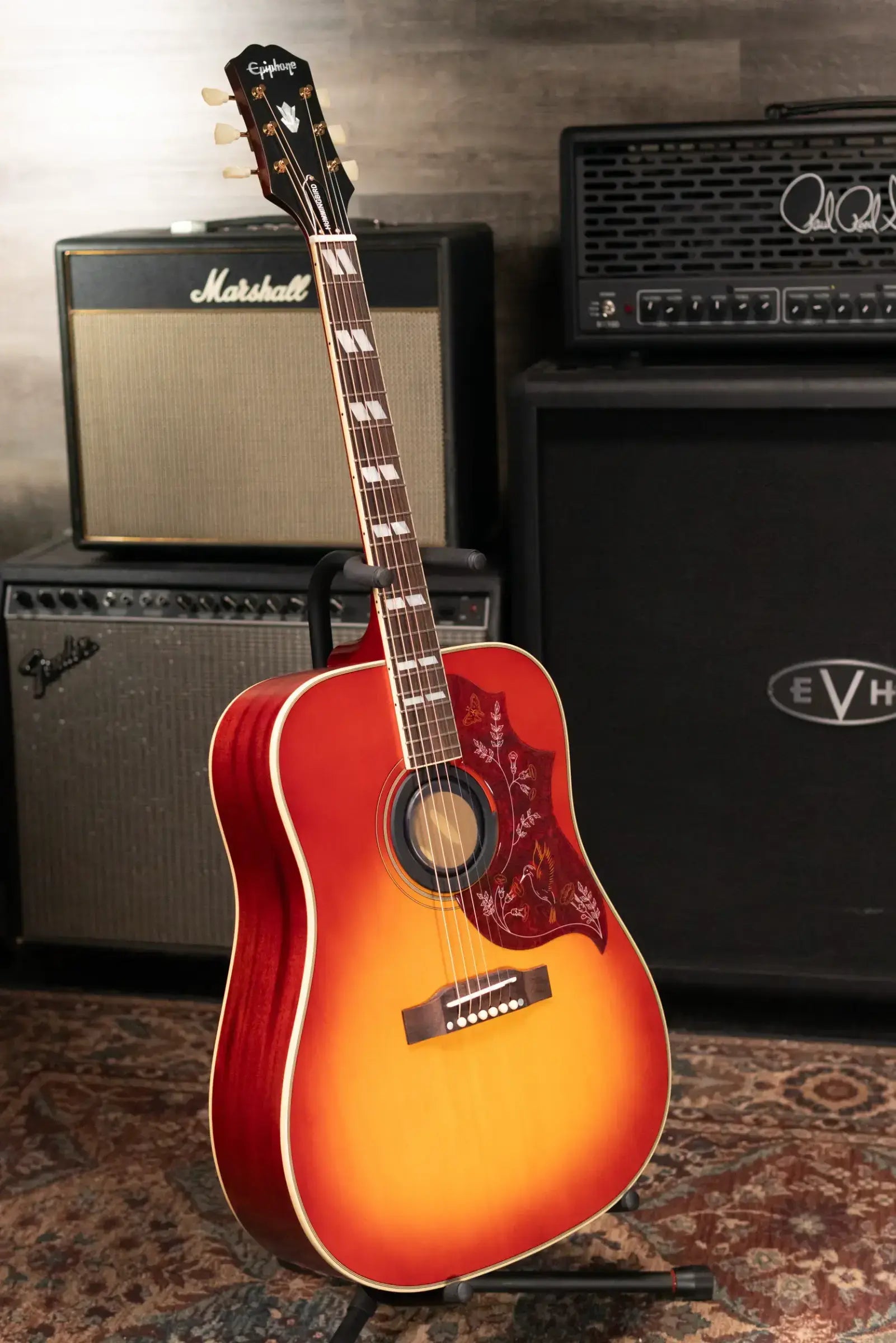 Epiphone Hummingbird Standard Acoustic/Electric Guitar - Cherry Sunburst