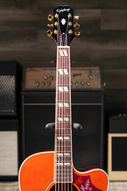 Epiphone Hummingbird Standard EC Acoustic/Electric Guitar - Cherry Sunburst