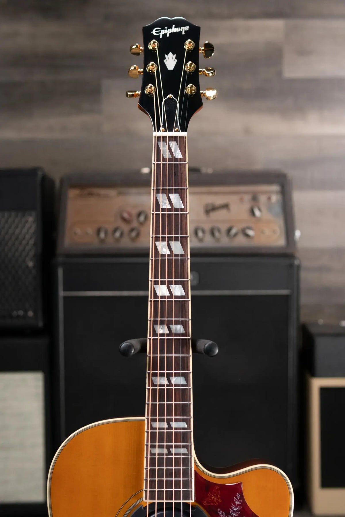 Epiphone Hummingbird Standard EC Acoustic/Electric Guitar - Natural with Gig Bag