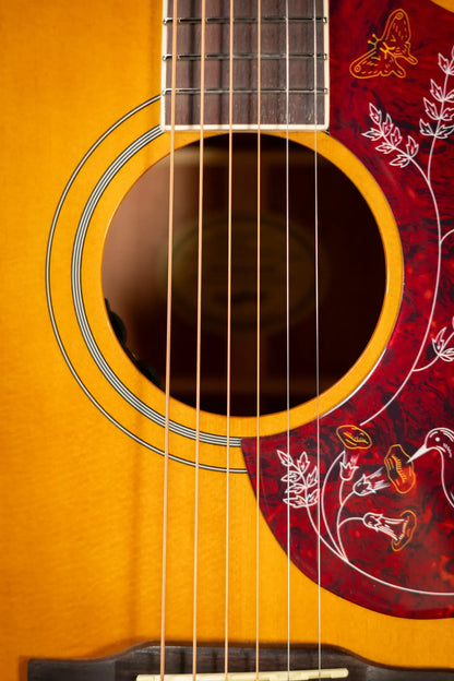 Epiphone Hummingbird Studio Acoustic/Electric Guitar - Antique Natural with Gig Bag