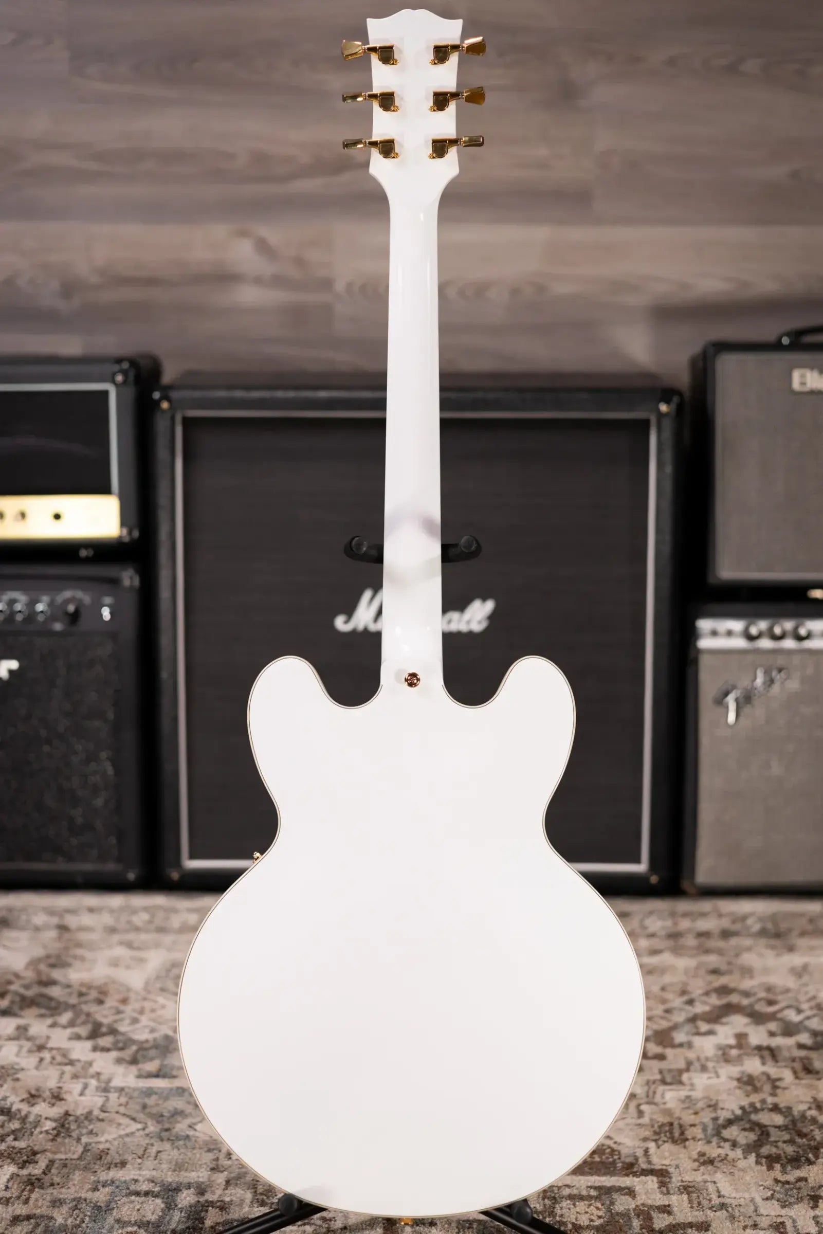 Epiphone IGC Alex Lifeson Signature 1976 ES-355 Reissue Semi-Hollow Electric Guitar - Alpine White with Hardshell Case