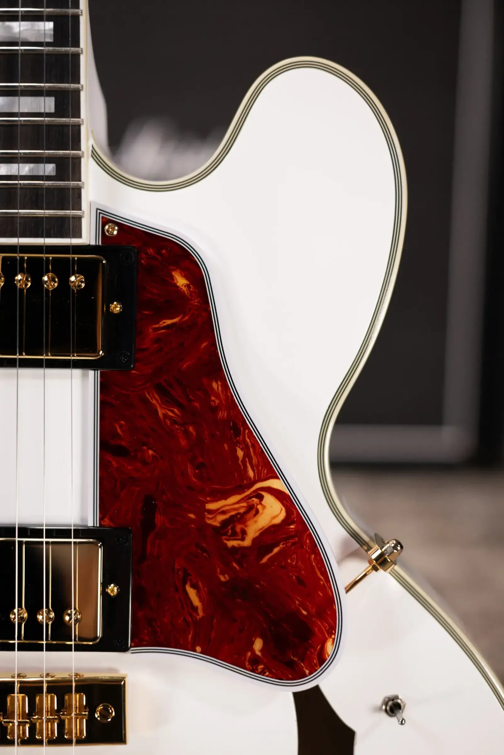 Epiphone IGC Alex Lifeson Signature 1976 ES-355 Reissue Semi-Hollow Electric Guitar - Alpine White with Hardshell Case