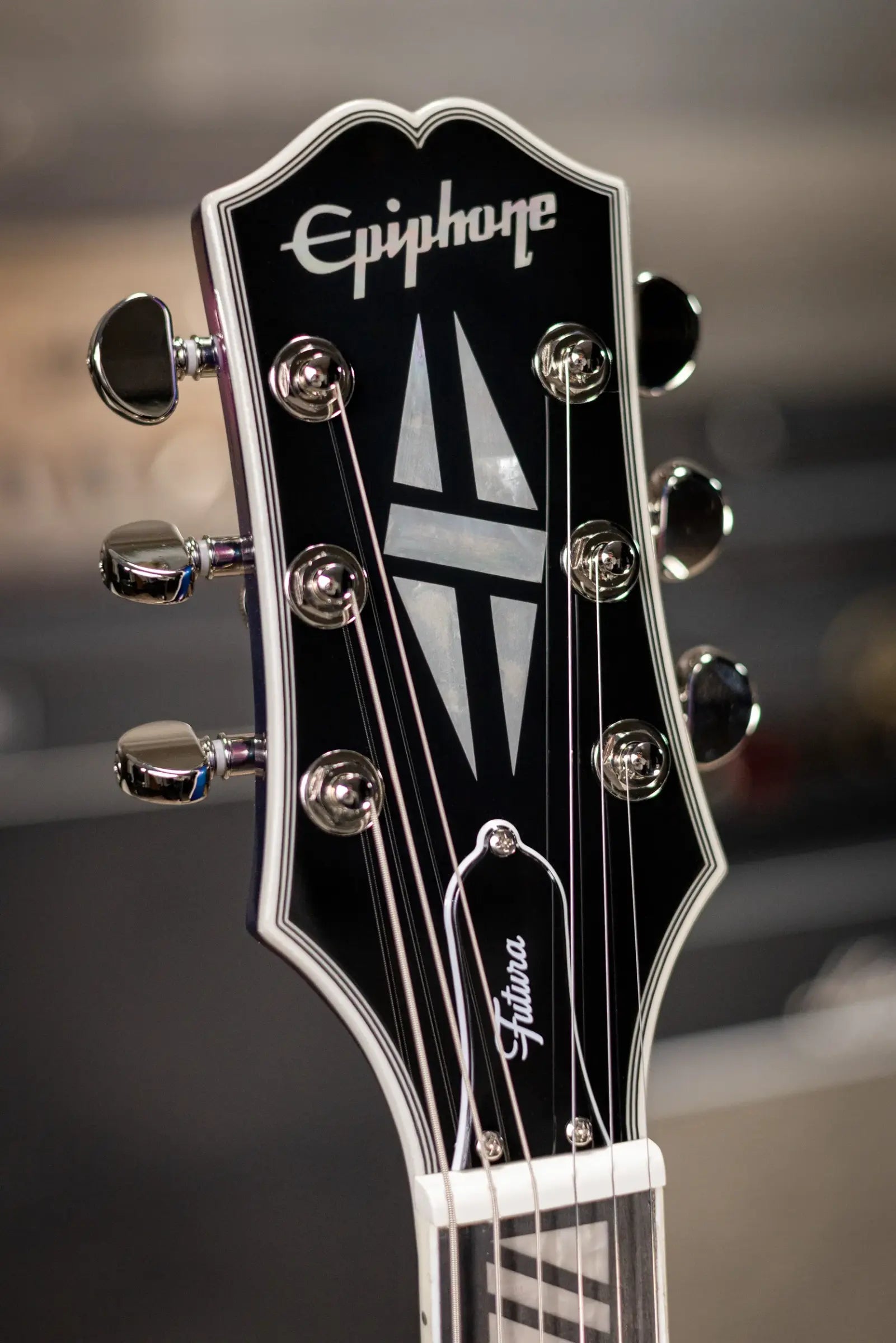 Epiphone Inspired By Gibson Futura Les Paul Custom Electric Guitar - Twilight Shift with Gig Bag