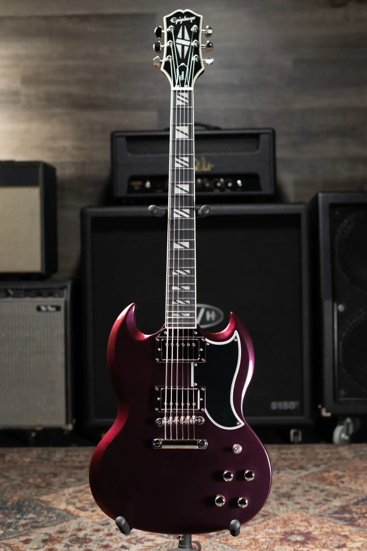 Epiphone Inspired By Gibson Futura SG Custom Electric Guitar - Midnight Ember Shift with Gig Bag