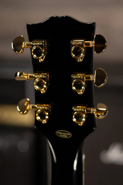 Epiphone Inspired By Gibson Les Paul Custom Electric Guitar - Ebony with Hardshell Case
