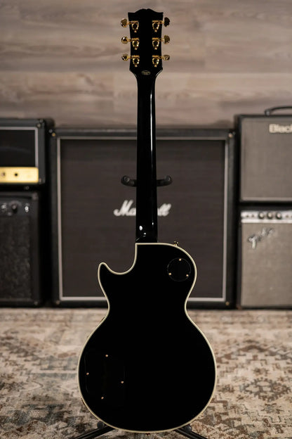 Epiphone Inspired By Gibson Les Paul Custom Electric Guitar - Ebony with Hardshell Case