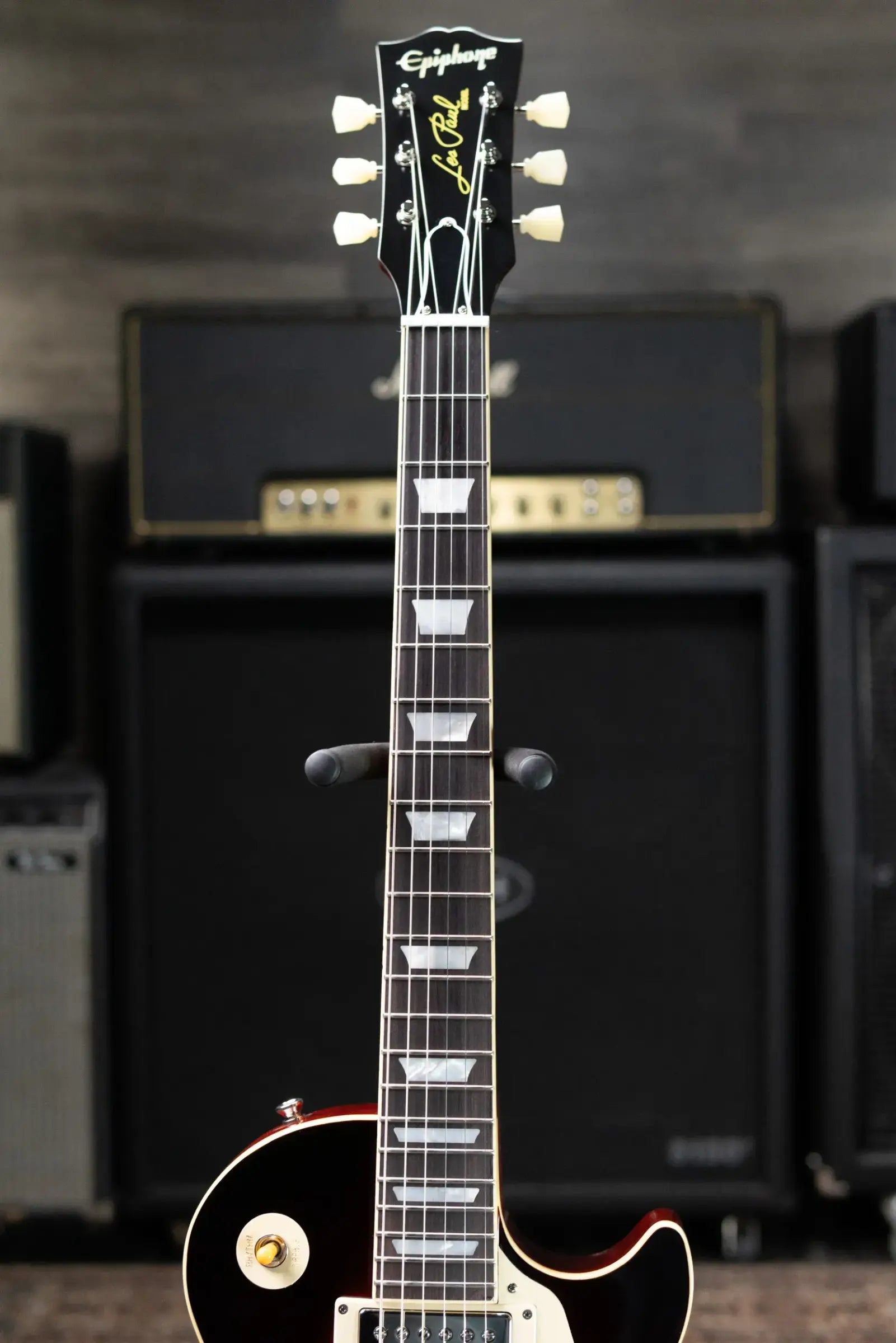 Epiphone Inspired by Gibson 1959 Les Paul Standard Reissue Electric Guitar - Washed Bourbon Burst with Hardshell Case