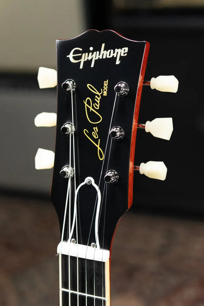 Epiphone Inspired by Gibson 1959 Les Paul Standard Reissue Electric Guitar - Washed Bourbon Burst with Hardshell Case
