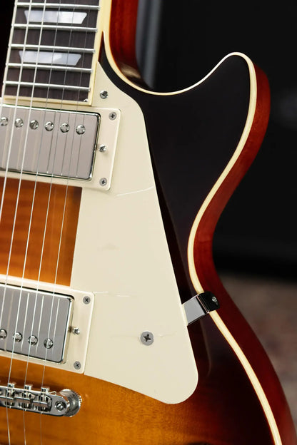 Epiphone Inspired by Gibson 1959 Les Paul Standard Reissue Electric Guitar - Washed Bourbon Burst with Hardshell Case