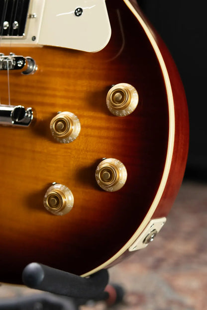 Epiphone Inspired by Gibson 1959 Les Paul Standard Reissue Electric Guitar - Washed Bourbon Burst with Hardshell Case