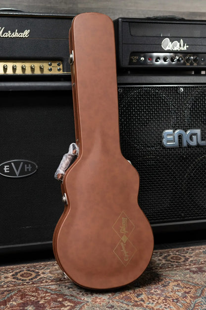 Epiphone Inspired by Gibson 1959 Les Paul Standard Reissue Electric Guitar - Washed Bourbon Burst with Hardshell Case
