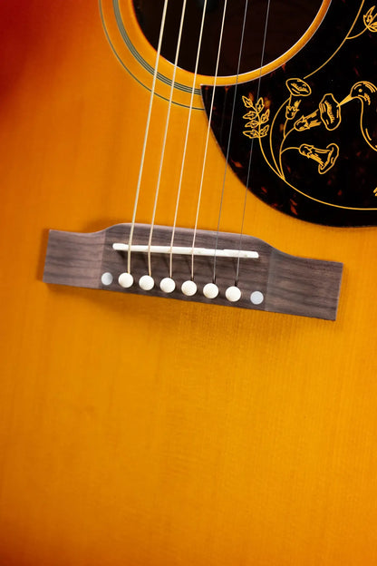 Epiphone Inspired by Gibson 1960 Hummingbird Reissue Acoustic/Electric Guitar - Heritage Cherry Sunburst with Hardshell Case