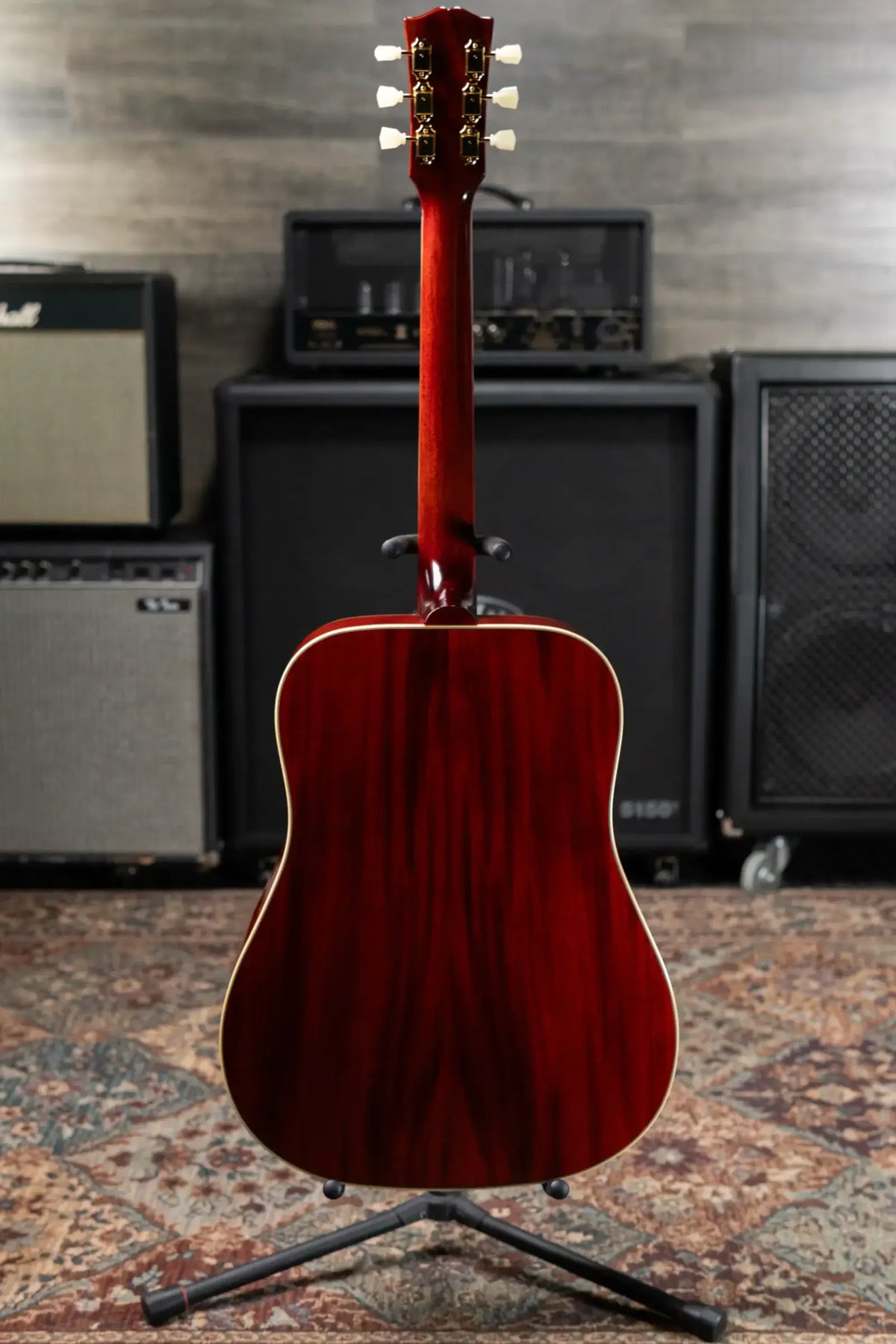 Epiphone Inspired by Gibson 1960 Hummingbird Reissue Acoustic/Electric Guitar - Heritage Cherry Sunburst with Hardshell Case