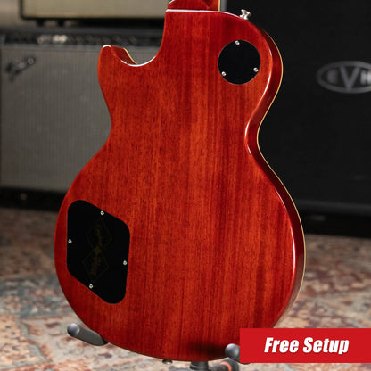 Epiphone Inspired by Gibson 1960 Les Paul Standard Reissue Electric Guitar - Washed Cherry Sunburst with Hardshell Case