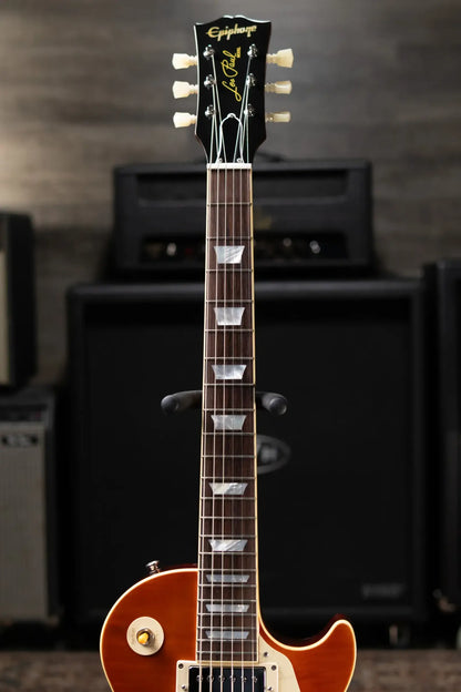 Epiphone Inspired by Gibson 1960 Les Paul Standard Reissue Electric Guitar - Washed Cherry Sunburst with Hardshell Case