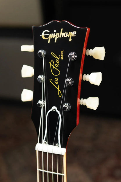 Epiphone Inspired by Gibson 1960 Les Paul Standard Reissue Electric Guitar - Washed Cherry Sunburst with Hardshell Case