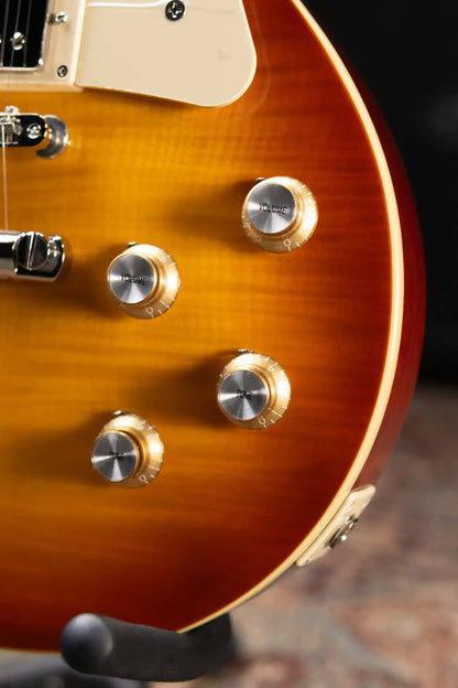 Epiphone Inspired by Gibson 1960 Les Paul Standard Reissue Electric Guitar - Washed Cherry Sunburst with Hardshell Case