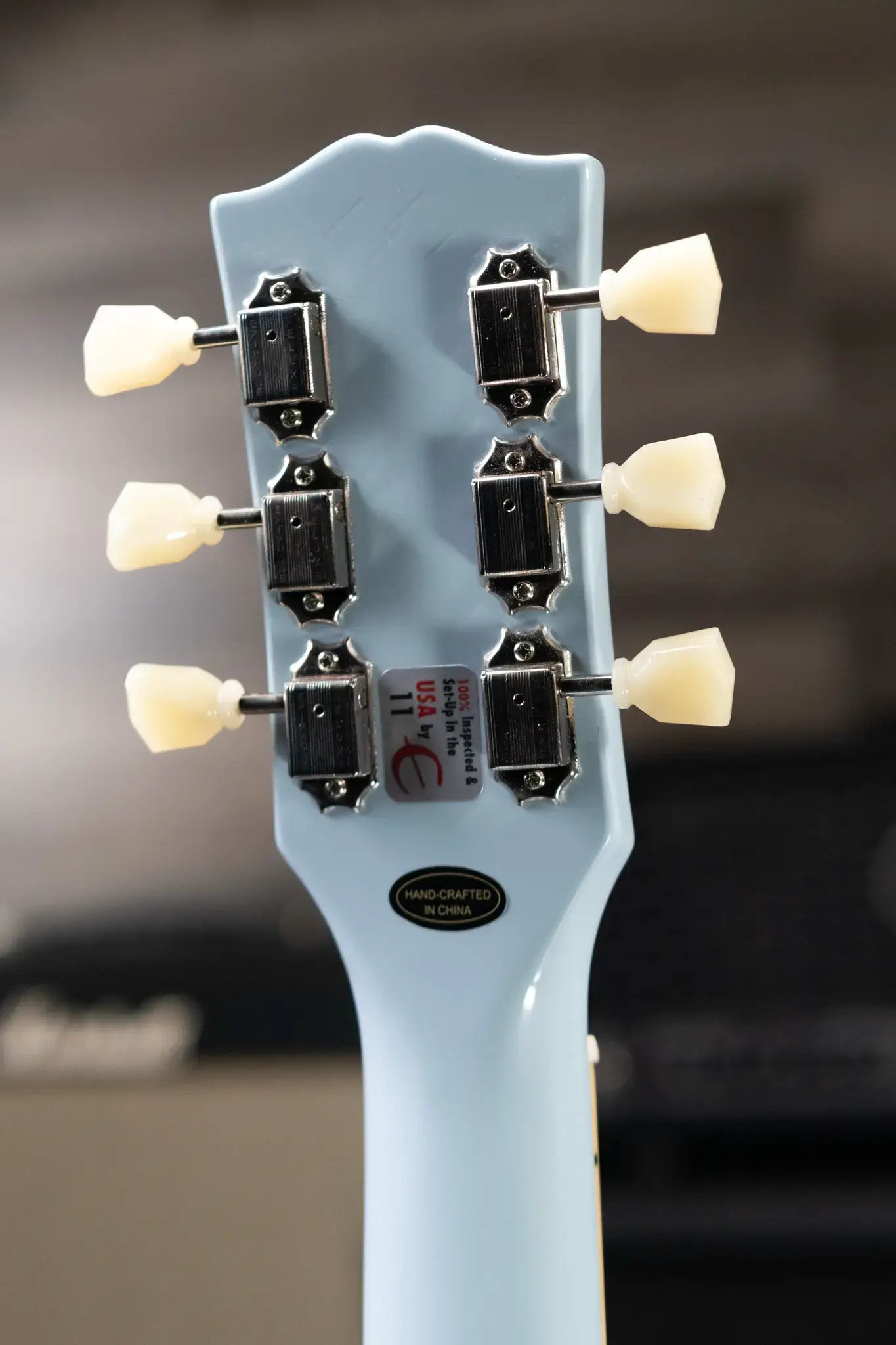 Epiphone Inspired by Gibson J-180 LS Acoustic/Electric Guitar - Frost Blue with Hardshell Case