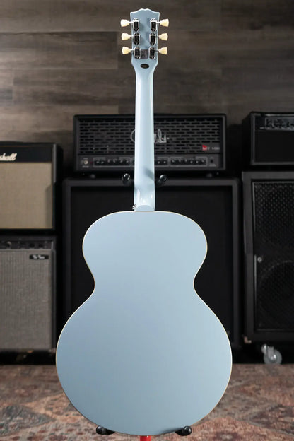 Epiphone Inspired by Gibson J-180 LS Acoustic/Electric Guitar - Frost Blue with Hardshell Case