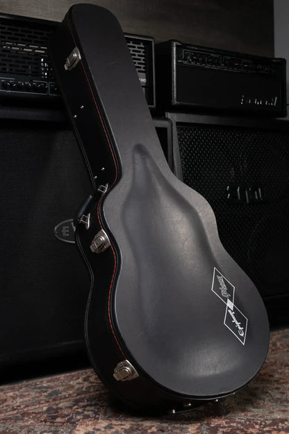 Epiphone Inspired by Gibson J-180 LS Acoustic/Electric Guitar - Frost Blue with Hardshell Case