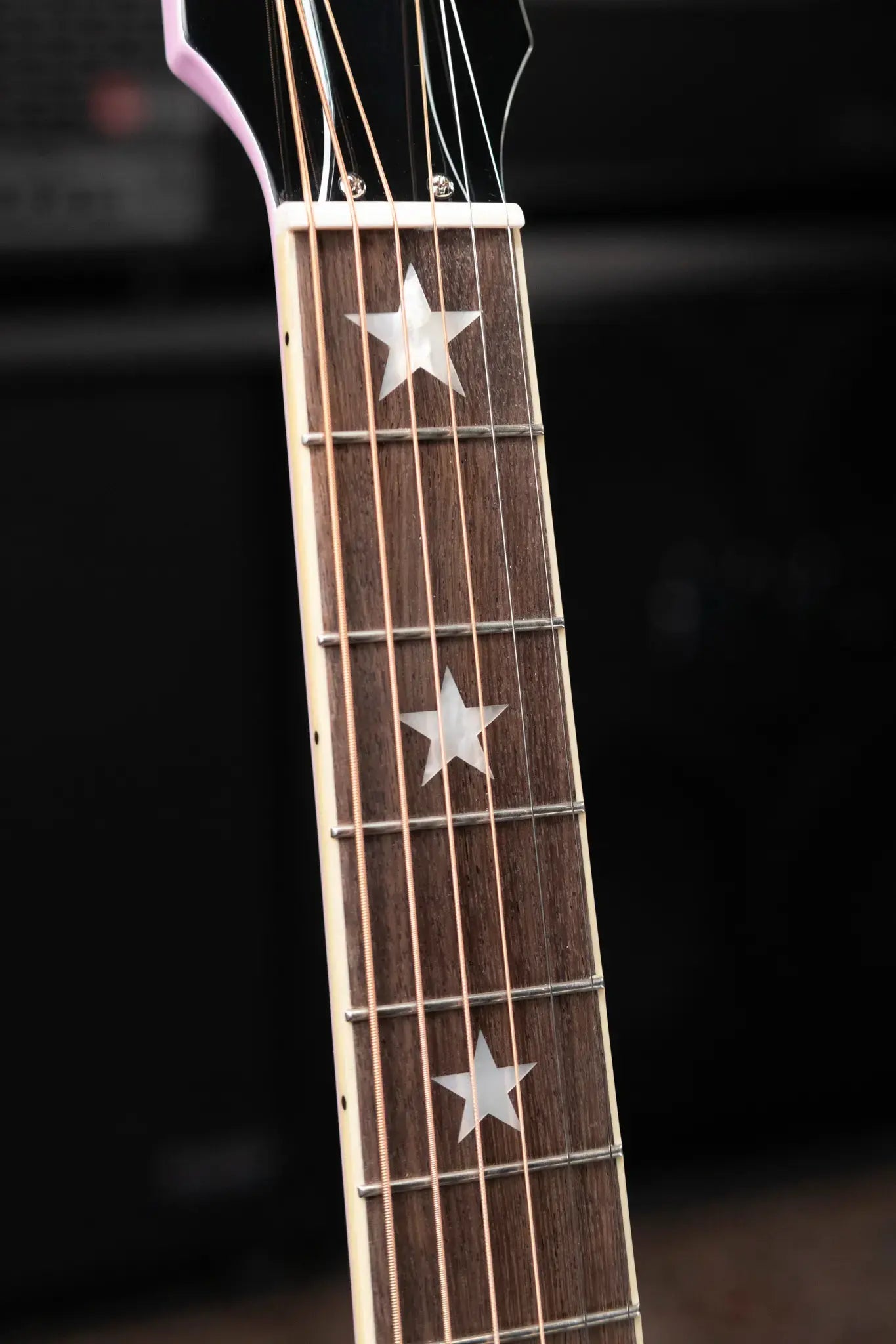 Epiphone Inspired by Gibson J-180 LS Acoustic/Electric Guitar - Pink with Hardshell Case